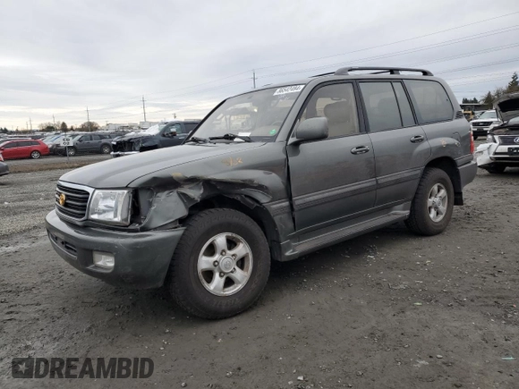 2000 Toyota Land Cruiser with VIN JT3HT05J5Y0114569, listed as a Copart auction lot 86542484 with 256,816 mi miles and Salvage Title. Bid and sale history available at carsss.com. Image 1.