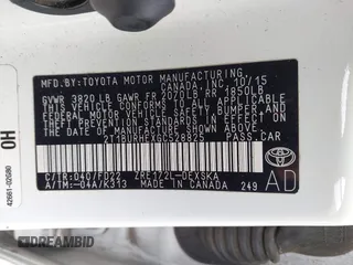 2016 Toyota Corolla L with VIN 2T1BURHEXGC528825, listed as a IAAI auction lot 42151802 with 154,195 mi miles and . Bid and sale history available at DreamBid. Image 9.