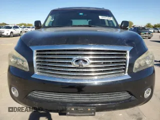 2012 Infiniti QX56 7-passenger with VIN JN8AZ2NF8C9515240, listed as a Copart auction lot 80625364 with 106,945 mi miles and Clean Title. Bid and sale history available at carsss.com. Image 5.