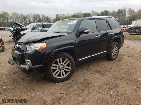 2011 Toyota 4Runner Trail with VIN JTEBU5JR6B5058316, listed as a Copart auction lot 51228055 with 176,202 mi miles and Salvage Title. Bid and sale history available at carsss.com. Image 1.