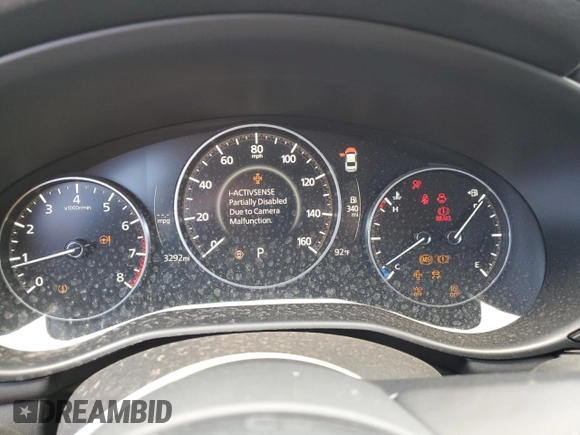2025 Mazda 3 S Preferred with VIN JM1BPACM1S1760878, listed as a Copart auction lot 53403215 with 3,292 mi miles and Clean Title. Bid and sale history available at DreamBid. Image 9.