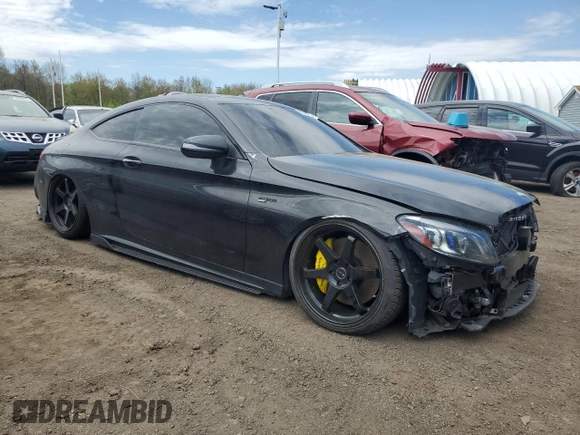2020 Mercedes-Benz C 43 AMG with VIN W1KWJ6EB9LF992103, listed as a Copart auction lot 55484335 with 80,517 mi miles and Clean Title. Bid and sale history available at carsss.com. Image 4.