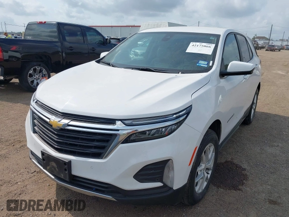 2023 Chevrolet Equinox LT with VIN 3GNAXTEGXPL245156, listed as a IAAI auction lot 42175866 with 32,609 mi miles and . Bid and sale history available at DreamBid. Image 17.