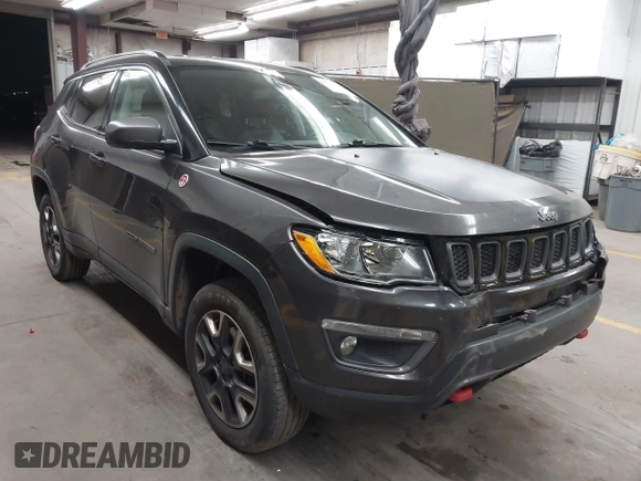2018 Jeep Compass Trailhawk with VIN 3C4NJDDB5JT451600, listed as a IAAI auction lot 41893541 with 155,528 mi miles and . Bid and sale history available at DreamBid. Image 1.