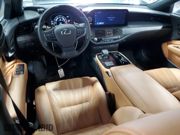 2023 Lexus LS с VIN JTHG5LGF3P5011789, выставлен на аукционе Copart как лот 48991195 с пробегом 4 054 миль миль и Списание • Salvage title. История ставок и продаж доступна на DreamBid. Изображение 8.