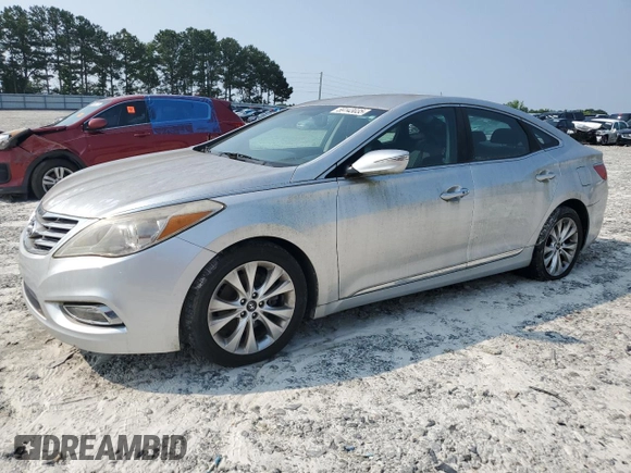 2013 Hyundai Azera z VIN KMHFG4JG9DA252768, wystawiony jako Copart lot #59143035 z przebiegiem 118 260 mil mil oraz Czysty tytuł • Clean title. Historia ofert i sprzedaży dostępna na DreamBid. Obrazek 1.
