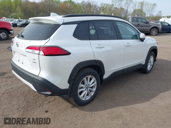 2024 Toyota Corolla Cross LE with VIN 7MUBAABG2RV114524, listed as a IAAI auction lot 42117794 with 2,781 mi miles and . Bid and sale history available at DreamBid. Image 4.
