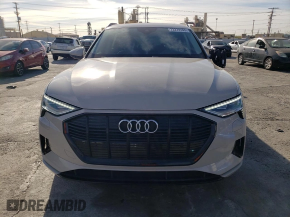 2021 Audi e-tron Premium with VIN WA1AAAGE4MB023438, listed as a Copart auction lot 72274743 with 34,502 mi miles. Bid and sale history available at carsss.com. Image 5.
