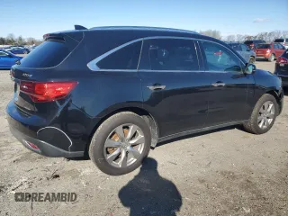 2014 Acura MDX Advance with VIN 5FRYD4H86EB029325, listed as a Copart auction lot 45663895 with 119,219 mi miles and Salvage Title. Bid and sale history available at DreamBid. Image 3.
