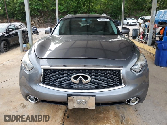 2017 Infiniti QX70 z VIN JN8CS1MW7HM412159, wystawiony jako Copart lot #55269885 z przebiegiem 154 675 mil mil oraz Szkoda całkowita • Salvage title. Historia ofert i sprzedaży dostępna na DreamBid. Obrazek 5.