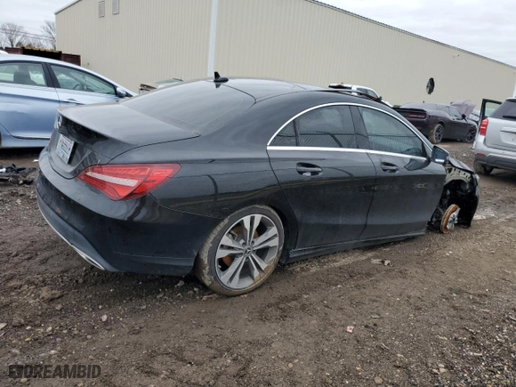 2019 Mercedes-Benz CLA with VIN WDDSJ4EB7KN773857, listed as a Copart auction lot 42516245 with 53,124 mi miles and Salvage Title. Bid and sale history available at carsss.com. Image 3.