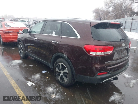 2016 Kia Sorento EX with VIN 5XYPHDA51GG061449, listed as a IAAI auction lot 41624702 with 1 mi miles. Bid and sale history available at carsss.com. Image 3.