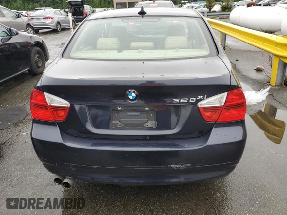 2008 BMW 3 Series 328xi with VIN WBAVC73508KP38505, listed as a Copart auction lot 63441095 with 101,315 mi miles and Salvage title. Bid and sale history available at DreamBid. Image 6.