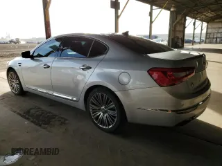 2016 Kia Cadenza Premium with VIN KNALN4D75G5199070, listed as a Copart auction lot 82535904 with 124,593 mi miles and Clean Title. Bid and sale history available at carsss.com. Image 2.