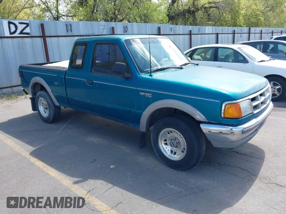 1994 Ford Ranger Splash with VIN 1FTCR15X8RPB51199, listed as a IAAI auction lot 42123779 with 203,940 mi miles. Bid and sale history available at carsss.com. Image 1.