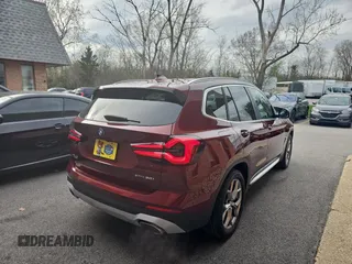 2022 BMW X3 xDrive30i with VIN 5UX53DP09N9N32178, listed as a Copart auction lot 54096015 with 15,970 mi miles and Clean Title. Bid and sale history available at DreamBid. Image 4.