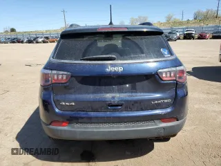 2020 Jeep Compass Limited with VIN 3C4NJDCB0LT203629, listed as a Copart auction lot 52348655 with 71,749 mi miles and Salvage title. Bid and sale history available at DreamBid. Image 6.