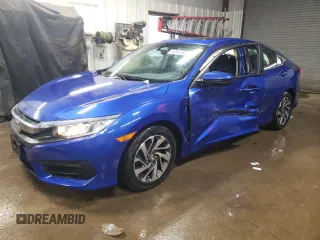 2016 Honda Civic EX with VIN 19XFC2F78GE006714, listed as a Copart auction lot 52532605 with 96,013 mi miles and Salvage Title. Bid and sale history available at DreamBid. Image 1.