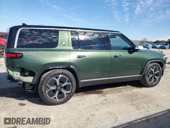 2024 Rivian R1S Adventure with VIN 7PDSGCBA5RN042135, listed as a Copart auction lot 42229865 with 107 mi miles and Salvage Title. Bid and sale history available at carsss.com. Image 3.