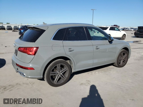 2020 Audi SQ5 Premium Plus with VIN WA1B4AFY1L2030062, listed as a Copart auction lot 49366574 with 48,223 mi miles and . Bid and sale history available at DreamBid. Image 3.