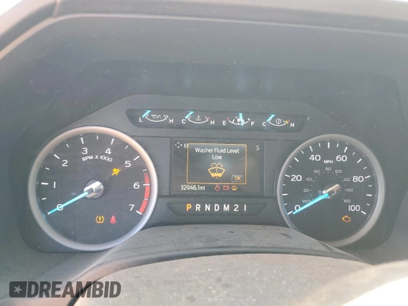 2020 Ford F-250 XL with VIN 1FT7W2B68LEC74418, listed as a Copart auction lot 46545705 with 32,946 mi miles and Salvage title. Bid and sale history available at DreamBid. Image 9.