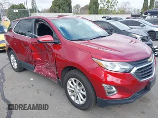 2018 Chevrolet Equinox LT with VIN 2GNAXJEV1J6129715, listed as a IAAI auction lot 41546715 with 143,941 mi miles. Bid and sale history available at carsss.com. Image 1.
