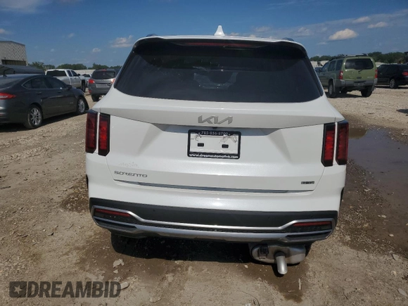2023 Kia Sorento Hybrid EX with VIN KNDRHDLG1P5227503, listed as a Copart auction lot 61869004 with 0 mi miles and Salvage Title. Bid and sale history available at carsss.com. Image 6.