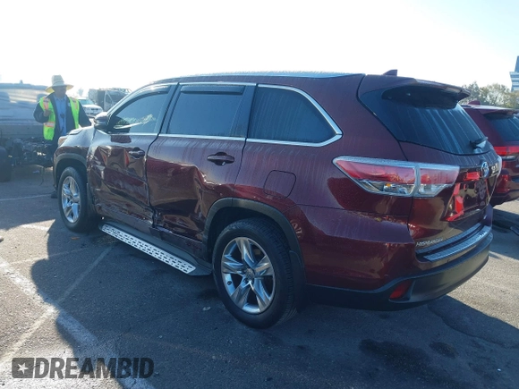 2015 Toyota Highlander Limited z VIN 5TDYKRFH7FS046977, wystawiony jako IAAI lot #41745799 z przebiegiem 100 336 mil mil oraz . Historia ofert i sprzedaży dostępna na DreamBid. Obrazek 3.