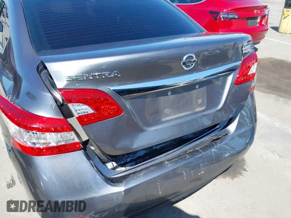 2015 Nissan Sentra S with VIN 3N1AB7AP6FY290586, listed as a IAAI auction lot 42014054 with 127,465 mi miles. Bid and sale history available at carsss.com. Image 6.