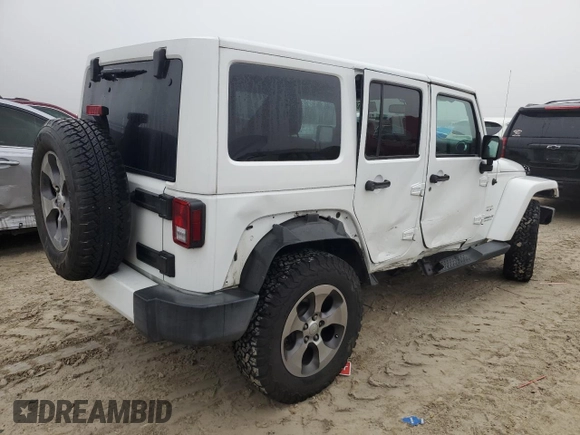 2016 Jeep Wrangler Unlimited 75th Anniversary with VIN 1C4BJWEG8GL143348, listed as a Copart auction lot 44254585 with 111,616 mi miles and Salvage Title. Bid and sale history available at carsss.com. Image 3.