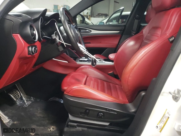 2020 Alfa Romeo Stelvio Ti with VIN ZASPAKBN4L7C74496, listed as a Copart auction lot 43208305 with 71,269 mi miles and Salvage Title. Bid and sale history available at carsss.com. Image 7.