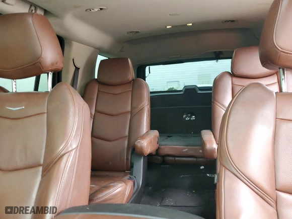 2017 Cadillac Escalade Premium Luxury with VIN 1GYS3CKJ3HR397003, listed as a Copart auction lot 57629104 with 104,645 mi miles and Salvage Title. Bid and sale history available at carsss.com. Image 10.