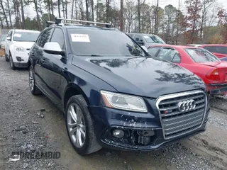 2014 Audi SQ5 Prestige with VIN WA1VGAFP5EA039920, listed as a IAAI auction lot 41872791 with 110,401 mi miles. Bid and sale history available at carsss.com. Image 1.
