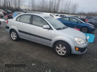 2007 Kia Rio LX with VIN KNADE123476256372, listed as a Copart auction lot 84759904 with 88,725 mi miles and Salvage Title. Bid and sale history available at carsss.com. Image 4.