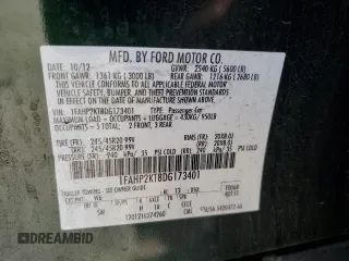 2013 Ford Taurus SHO z VIN 1FAHP2KT8DG173401, wystawiony jako Copart lot #54736195 z przebiegiem 176 507 mil mil oraz Szkoda całkowita • Salvage title. Historia ofert i sprzedaży dostępna na DreamBid. Obrazek 12.