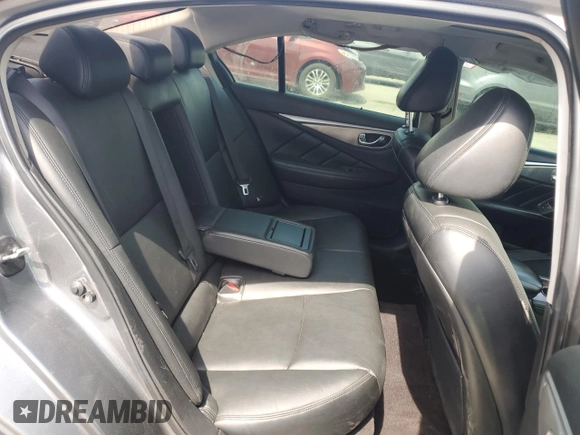 2014 Infiniti Q50 with VIN JN1BV7AP0EM690933, listed as a Copart auction lot 61128185 with 151,552 mi miles and Salvage title. Bid and sale history available at DreamBid. Image 10.