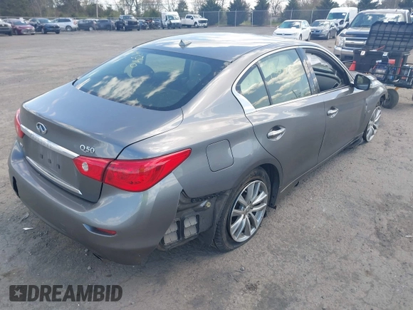 2017 Infiniti Q50 3.0t Premium with VIN JN1EV7AR7HM832617, listed as a IAAI auction lot 42043540 with 94,807 mi miles. Bid and sale history available at carsss.com. Image 4.