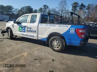 2022 Ford F-150 XL with VIN 1FTEX1CBXNKF01283, listed as a Copart auction lot 47600675 with 53,189 mi miles and Salvage title. Bid and sale history available at DreamBid. Image 2.