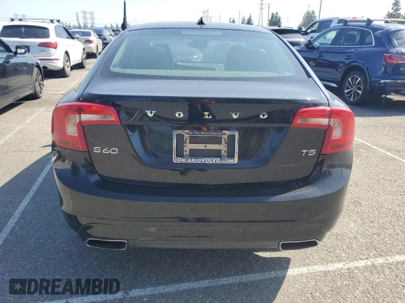 2016 Volvo S60 T5 Drive-E Premier with VIN YV126MFK5G2409594, listed as a Copart auction lot 55179295 with 487,728 mi miles and Clean Title. Bid and sale history available at carsss.com. Image 6.