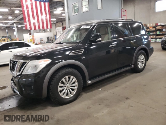 2018 Nissan Armada SV with VIN JN8AY2NC4J9550265, listed as a Copart auction lot 74970624 with 248,847 mi miles and Salvage Title. Bid and sale history available at carsss.com. Image 1.