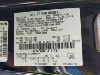 2018 Ford Mustang EcoBoost with VIN 1FA6P8TH0J5171587, listed as a IAAI auction lot 42591299 with Not provided miles and . Bid and sale history available at DreamBid. Image 9.