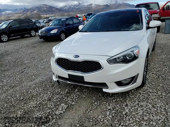 2014 Kia Cadenza Premium with VIN KNALN4D76E5157035, listed as a Copart auction lot 86649254 with 39,383 mi miles and Salvage Title. Bid and sale history available at carsss.com. Image 13.