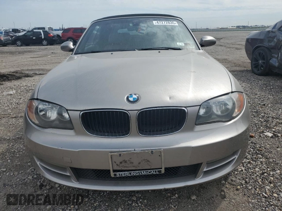 2008 BMW 1 Series 128i with VIN WBAUL73528VE88276, listed as a Copart auction lot 47272835 with 97,905 mi miles and Salvage title. Bid and sale history available at DreamBid. Image 5.