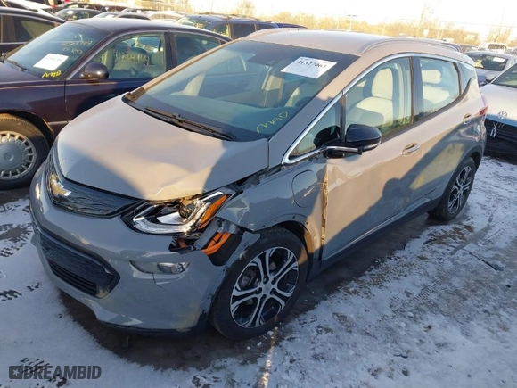 2021 Chevrolet Bolt EV Premier with VIN 1G1FZ6S03M4100200, listed as a IAAI auction lot 41327063 with 34,846 mi miles. Bid and sale history available at carsss.com. Image 2.