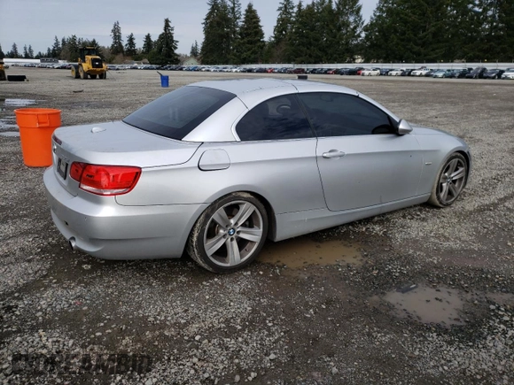 2007 BMW 3 Series 335i with VIN WBAWL73557PX46590, listed as a Copart auction lot 46944275 with 65,939 mi miles and Salvage Title. Bid and sale history available at carsss.com. Image 3.