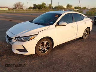 2021 Nissan Sentra SV with VIN 3N1AB8CVXMY265401, listed as a IAAI auction lot 41973734 with 58,040 mi miles and . Bid and sale history available at DreamBid. Image 19.