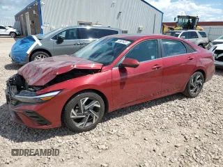 2024 Hyundai Elantra Limited z VIN KMHLP4DG6RU796732, wystawiony jako Copart lot #59752245 z przebiegiem 27 078 mil mil oraz Czysty tytuł • Clean title. Historia ofert i sprzedaży dostępna na DreamBid. Obrazek 1.
