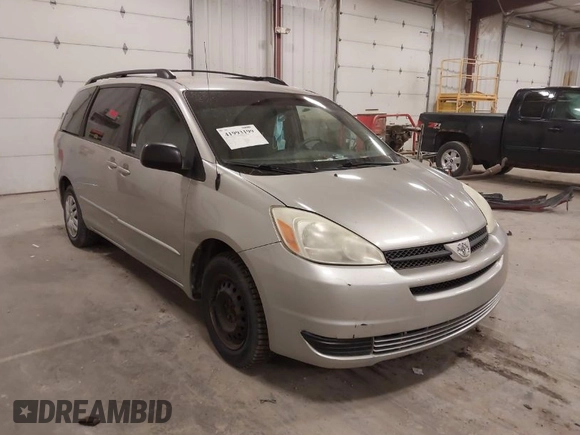 2004 Toyota Sienna CE z VIN 5TDZA23C54S019832, wystawiony jako IAAI lot #41993199 z przebiegiem 190 327 mil mil oraz . Historia ofert i sprzedaży dostępna na DreamBid. Obrazek 1.