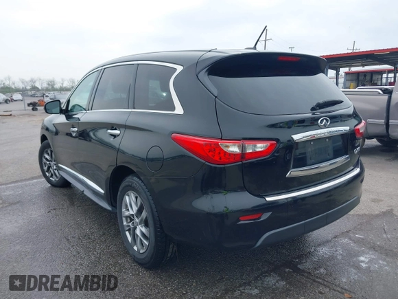 2015 Infiniti QX60 with VIN 5N1AL0MN3FC547395, listed as a IAAI auction lot 41863434 with 91,631 mi miles. Bid and sale history available at carsss.com. Image 3.