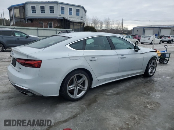 2021 Audi A5 Sportback S line Premium with VIN WAUDACF54MA005542, listed as a Copart auction lot 45805415 with 47,088 mi miles and Salvage Title. Bid and sale history available at carsss.com. Image 3.